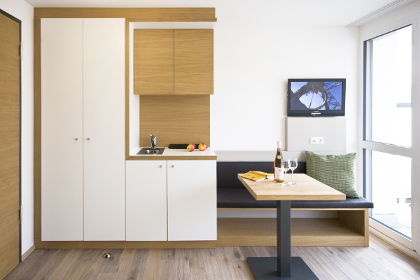 Standard Doppelzimmer mit Kitchenette im Haus Seeblick